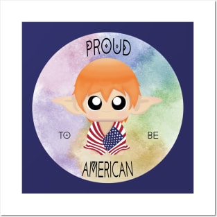 Proud to be American (Sleepy Forest Creatures) Posters and Art